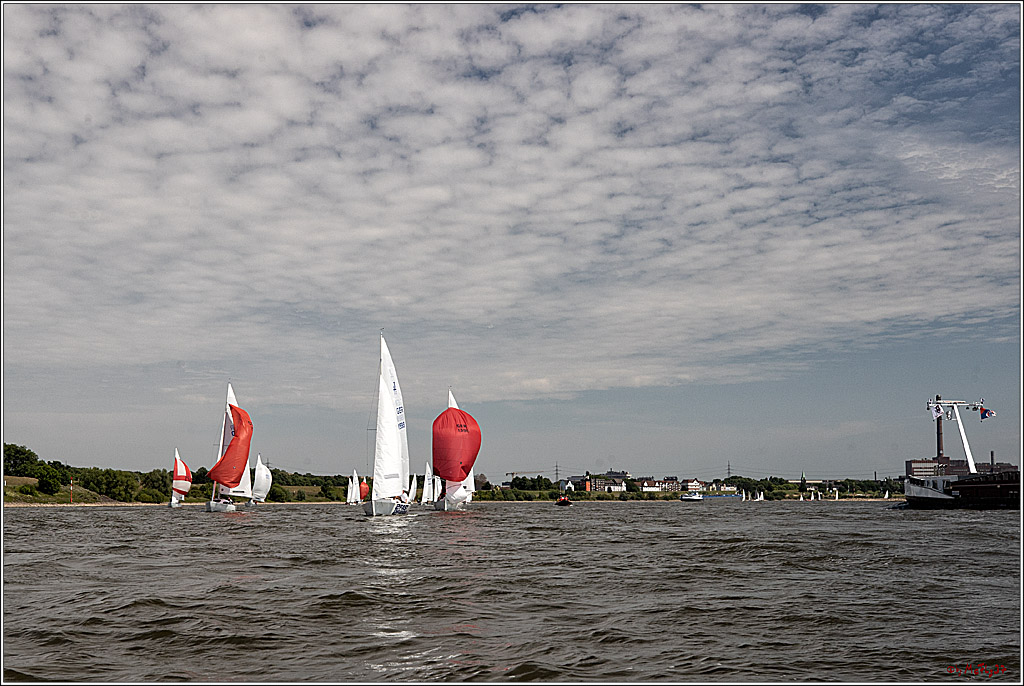 100 Jahre Rheinwoche 2022 - 4. Wettfahrt Duisburg - Wesel, 04.06.2022,